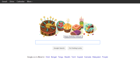 Google is celebrating my Birthday.